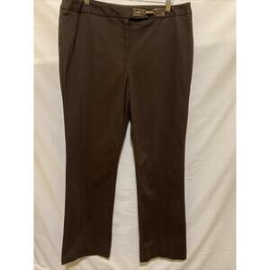 Dress Barn Women’s Brown Dress Pants/Slacks Size 16 Side Waist Buckle